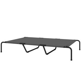 Elevated Dog Bed for Large Breeds Gray 60"L